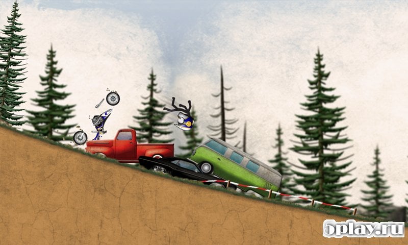 Скачать Stickman Downhill Motocross 3.5 APK +(Мод: все открыто)  СКРИНШОТЫ