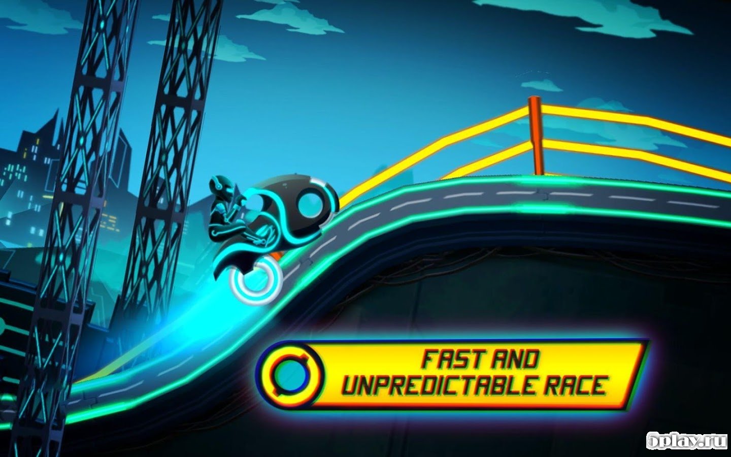 Скачать Bike Race Game: Traffic Rider Of Neon City 3.61 APK +(Мод: )  СКРИНШОТЫ