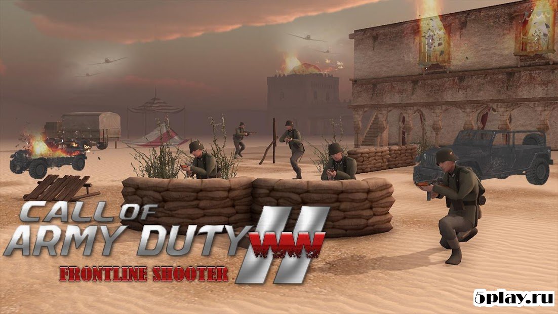 Скачать Call of Army Mission WW2 : Frontline Duty 1.3.2 APK +(Мод: бесплатные покупки)  СКРИНШОТЫ