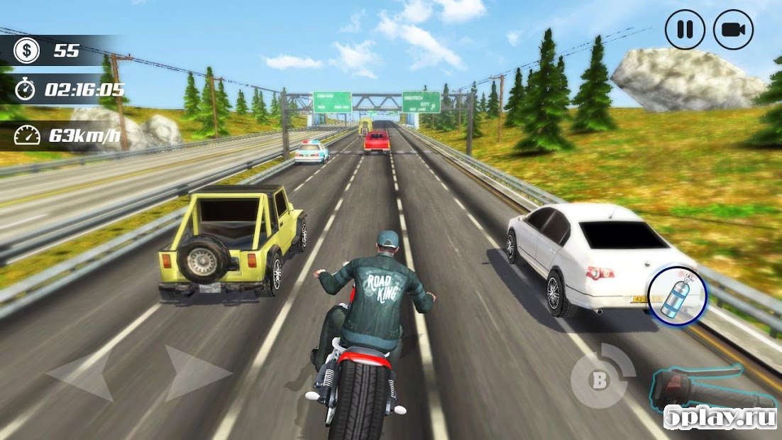 Скачать Highway Moto Rider - Traffic Race 3.0 APK +(Мод: )  СКРИНШОТЫ