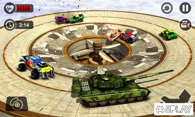 Скачать Whirlpool Demolition Derby Tank War Hero 1.0 APK +(Мод: много денег)  СКРИНШОТЫ