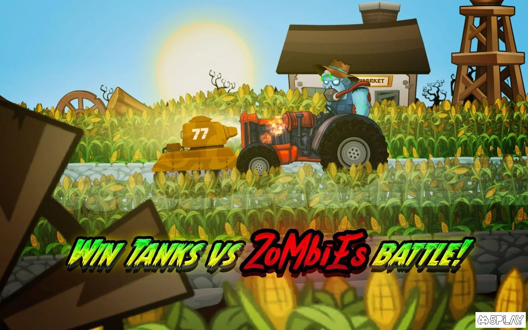 Скачать Zombie Survival Games: Pocket Tanks Battle 3.62 APK +(Мод: )  СКРИНШОТЫ
