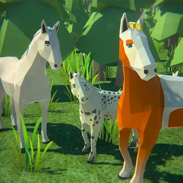 Horse Simulator 3D: Animal Family Wild Herd Game