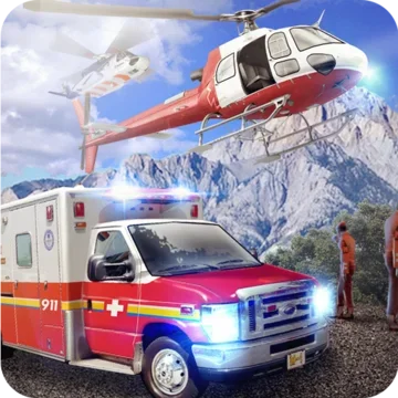 Rescue Ambulance & Helicopter