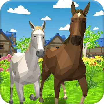 Семья Лошадей - Симулятор Животных 3D