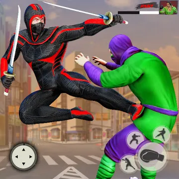 Ninja Superhero Борьба Игры: Город кунг-фу Борьба