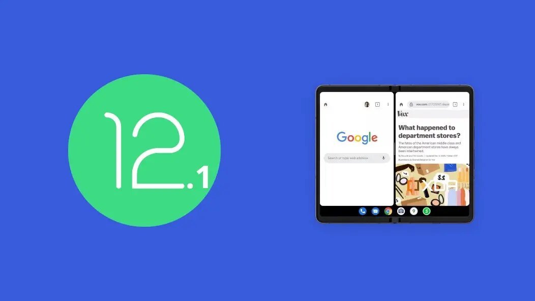 Обновление Android 12.1 призвано улучшить использование складных смартфонов
