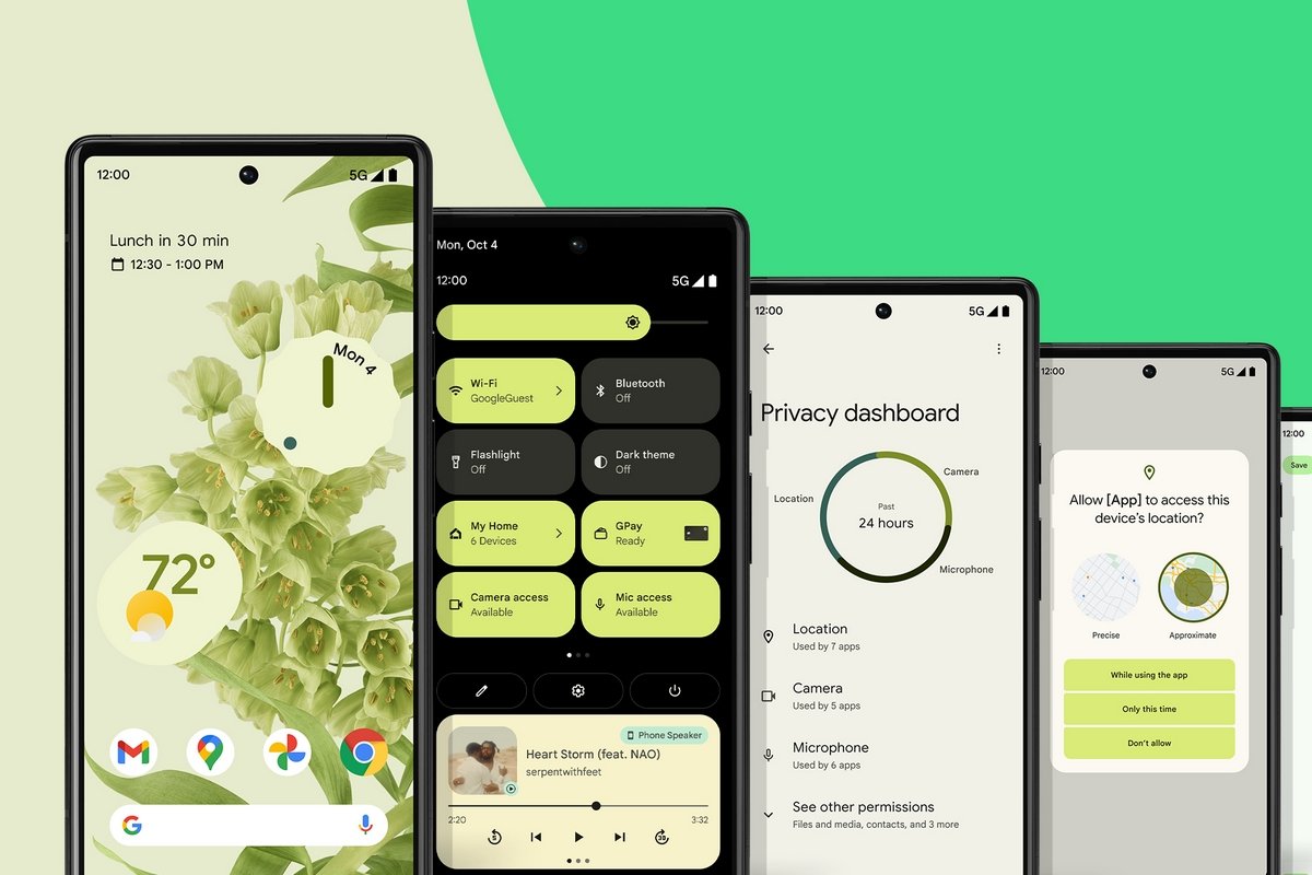 Android 12 update released for Pixel smartphones