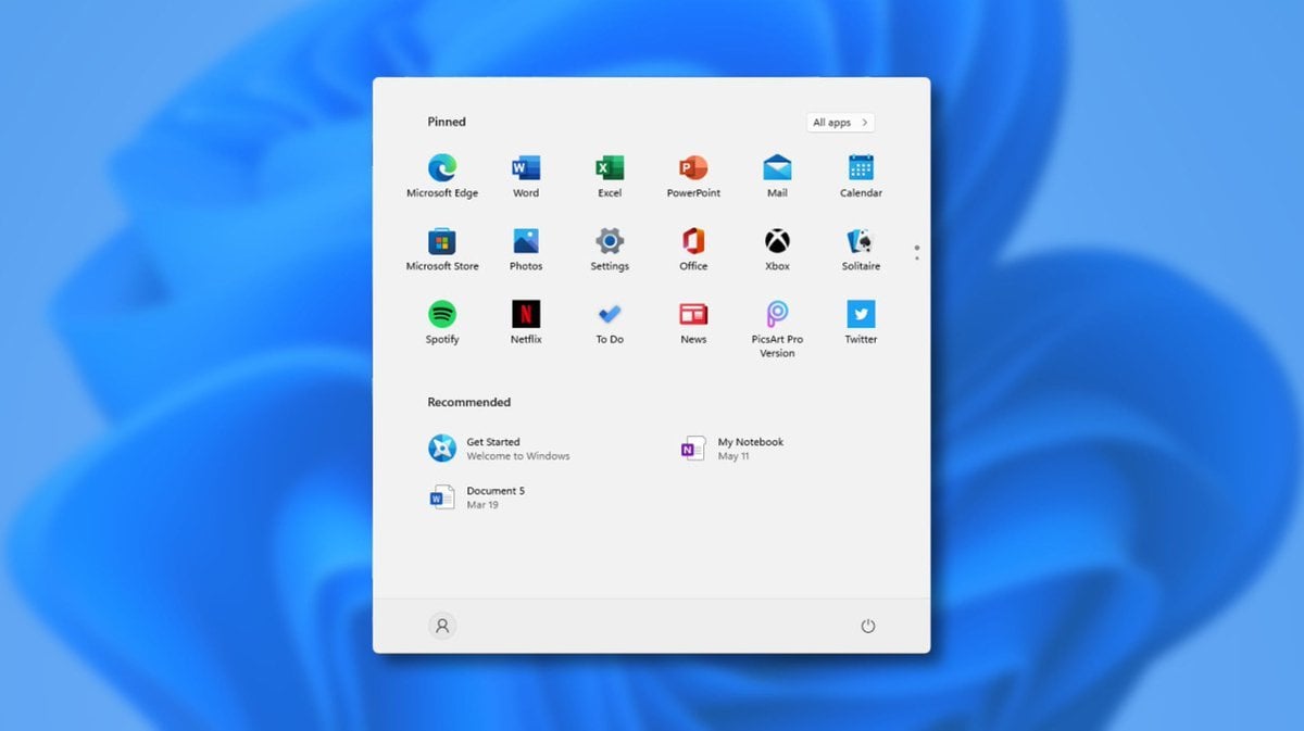 Windows 11 will be able to customize the Start menu