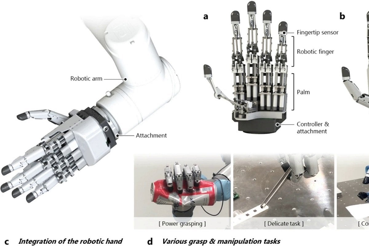 Korean scientists have developed a robotic arm