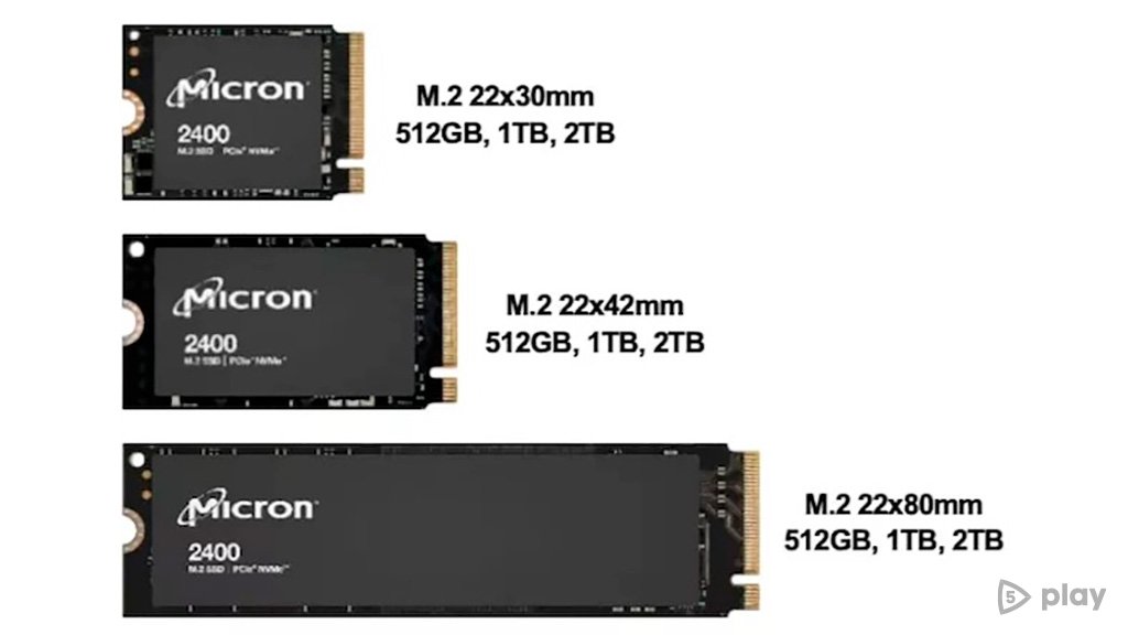 Micron presented a miniature SSD with a capacity of 2 TB