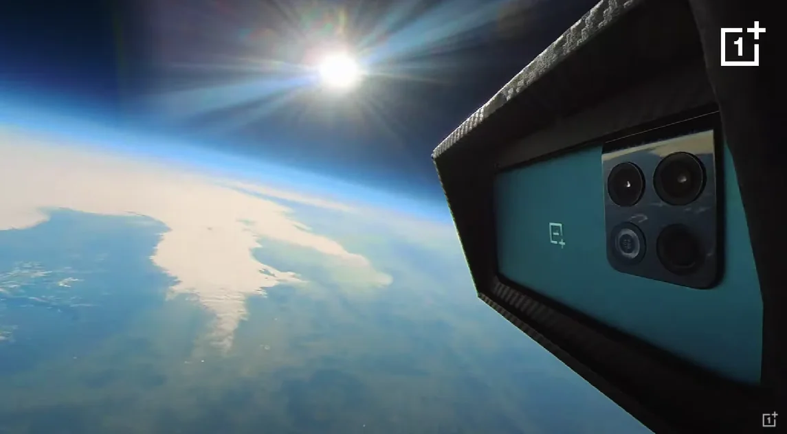 OnePlus 10 Pro launched into the stratosphere to take pictures of the Earth