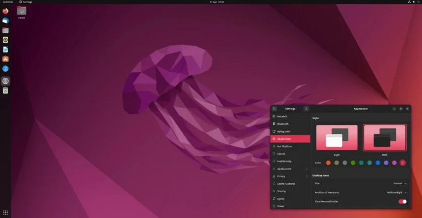 Ubuntu 22.04 LTS release: design changes, new software and 5-year update support