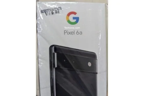 The packaging of the Google Pixel 6a showed the appearance of the device