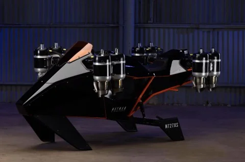 В США представили прототип сверхбыстрого летающего байка
