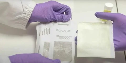 Scientists have created a tissue that can store energy from the movement of the body