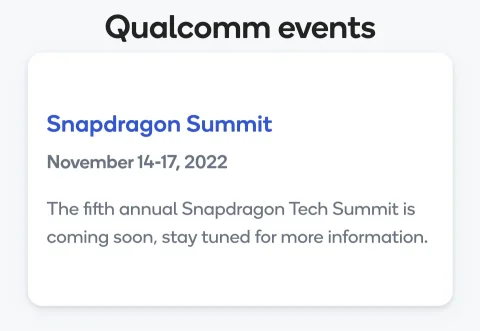 The date of the announcement of Snapdragon 8 Gen 2 has become known