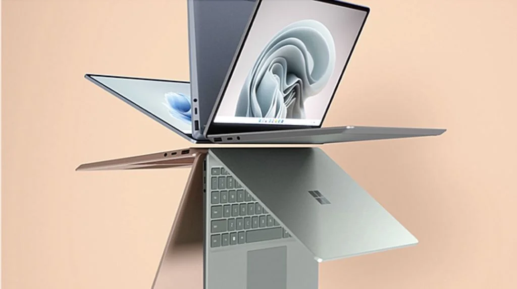 Microsoft Surface Laptop Go 2 lit up in the online store before the official presentation