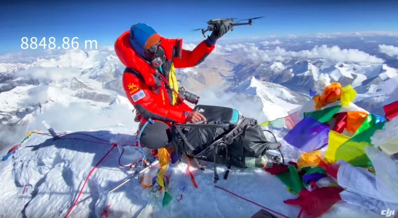 DJI Mavic 3 quadcopter surpassed Everest