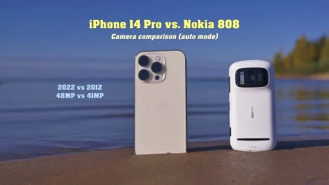 The iPhone 14 Pro camera was compared in quality with the old camera phone from Nokia. The results may surprise