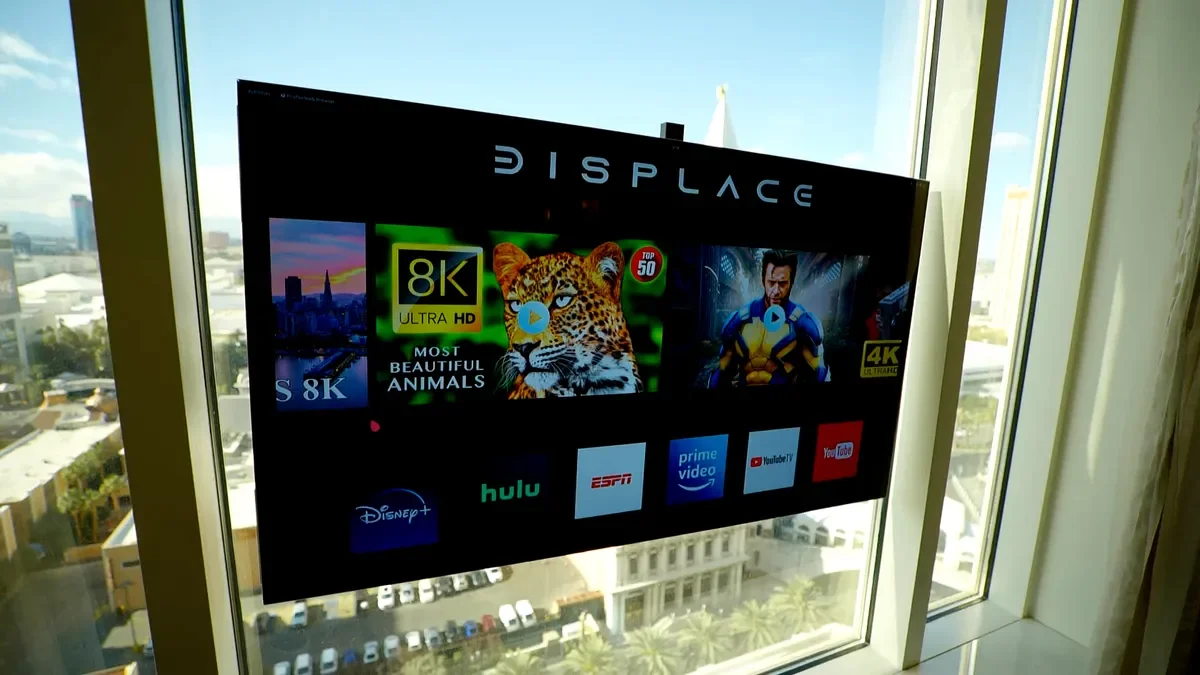 Displace unveiled a fully wireless 55-inch TV
