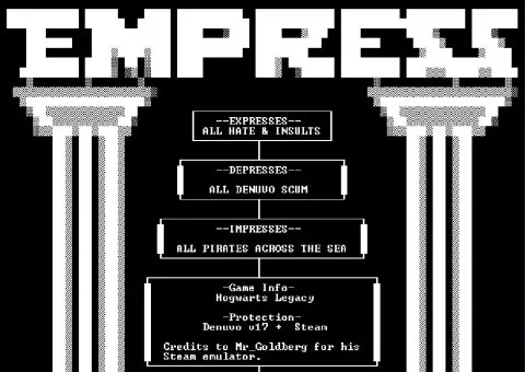 Empress hacker hacks Denuvo security tech at Hogwarts Legacy