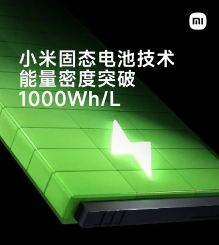 Xiaomi presented a new type of solid electrolyte batteries