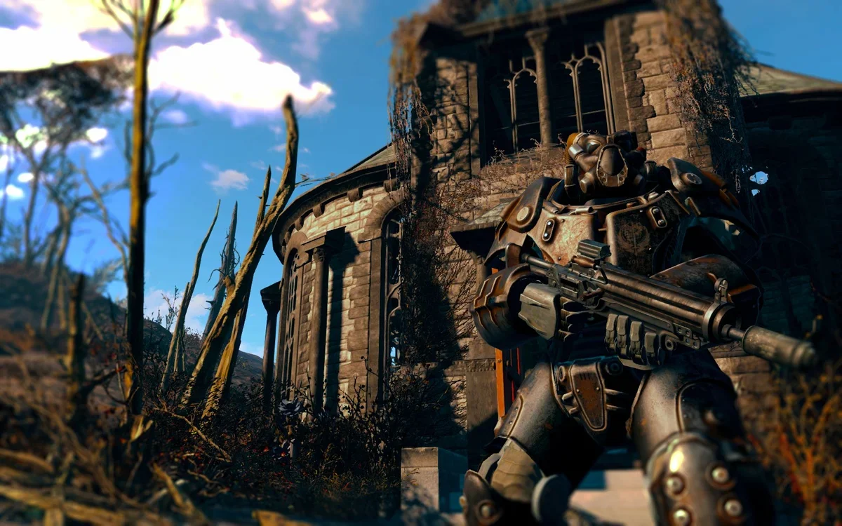 The craftsman showed how Fallout 4 would look like on the Unreal Engine 5