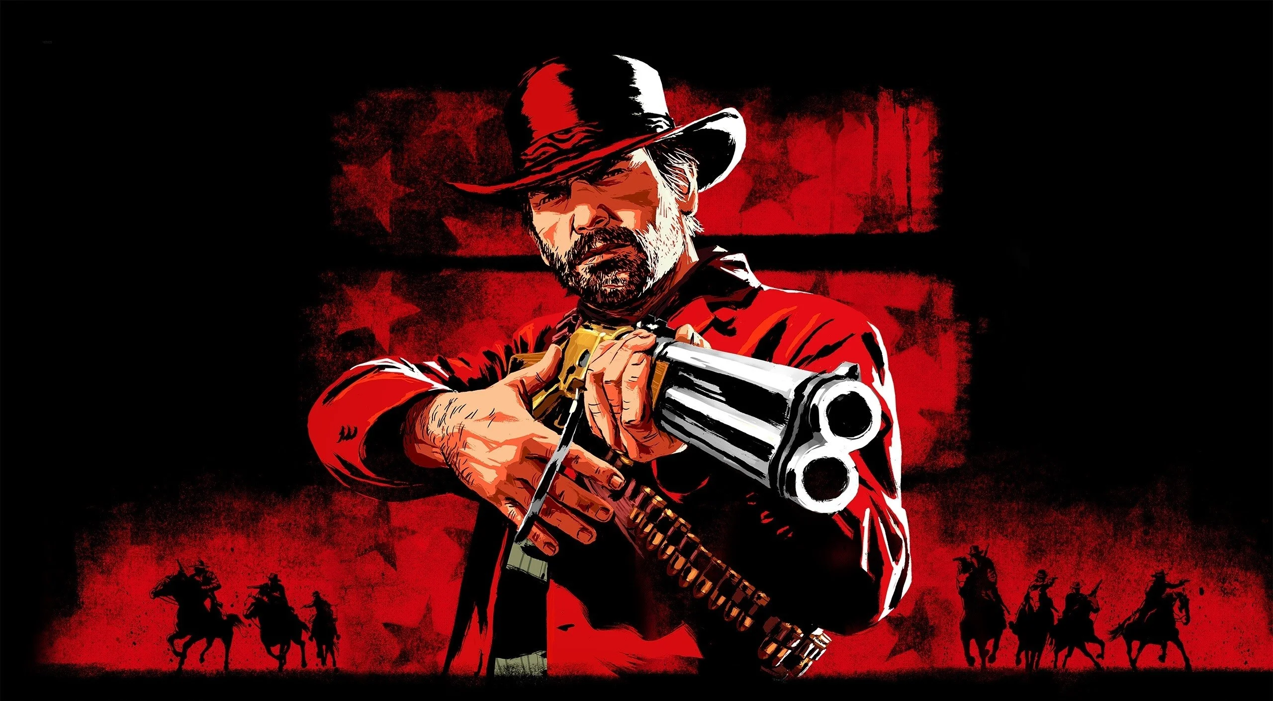 Some new Red Dead Redemption lit up on the official website of Rockstar Games