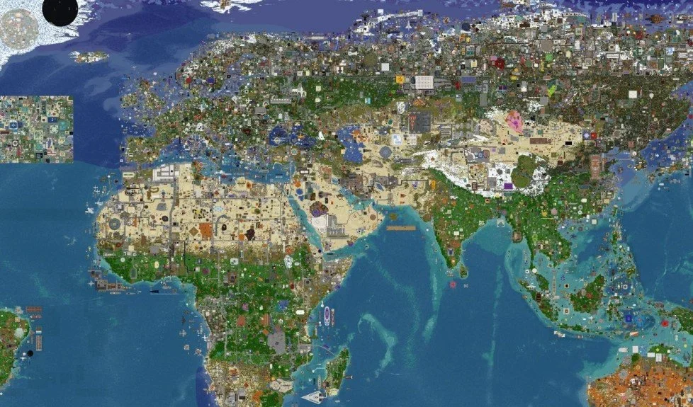 Earth has been recreated in Minecraft. It took 3 years for everything