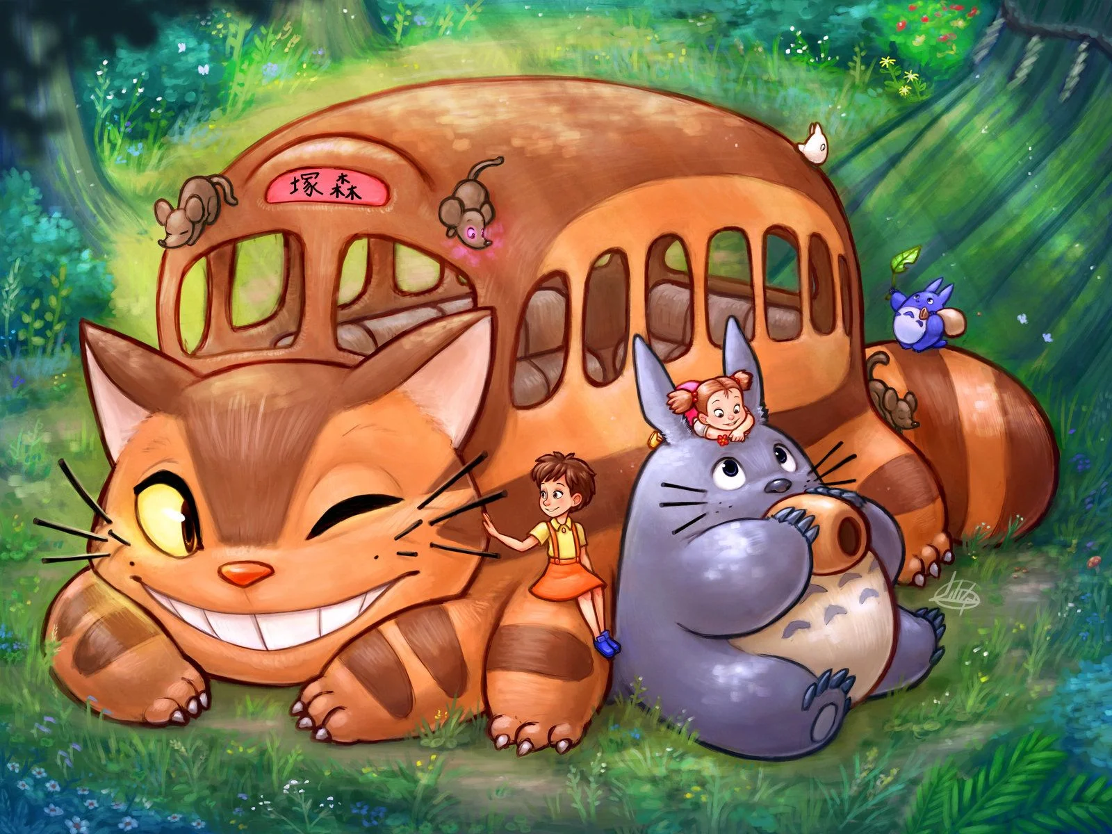 Toyota presented a “catbus” from the cartoon “My Neighbor Totoro” by Hayao Miyazaki