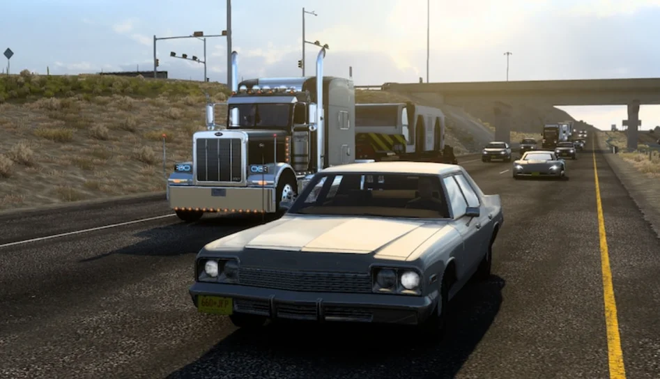 American Truck Simulator has real advertising and it works