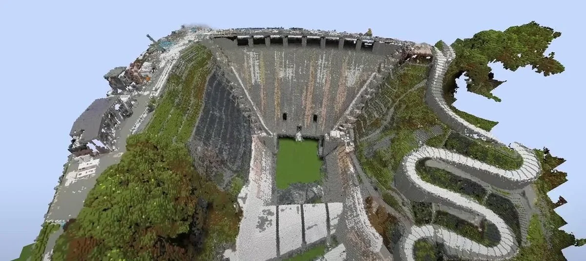 Minecraft made it possible to develop a dam project in Japan
