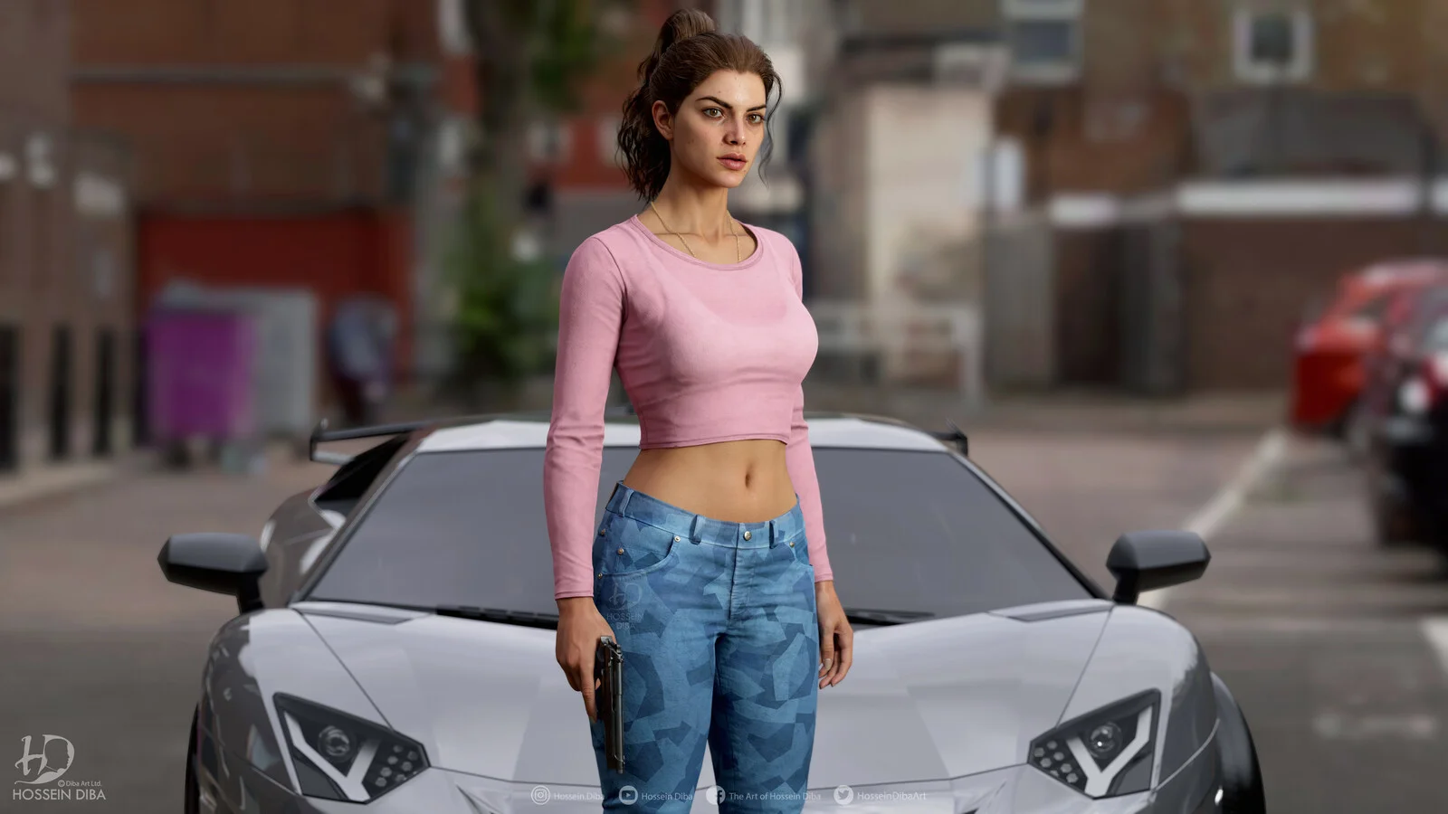 Lucia from GTA 6 was depicted in various animation styles