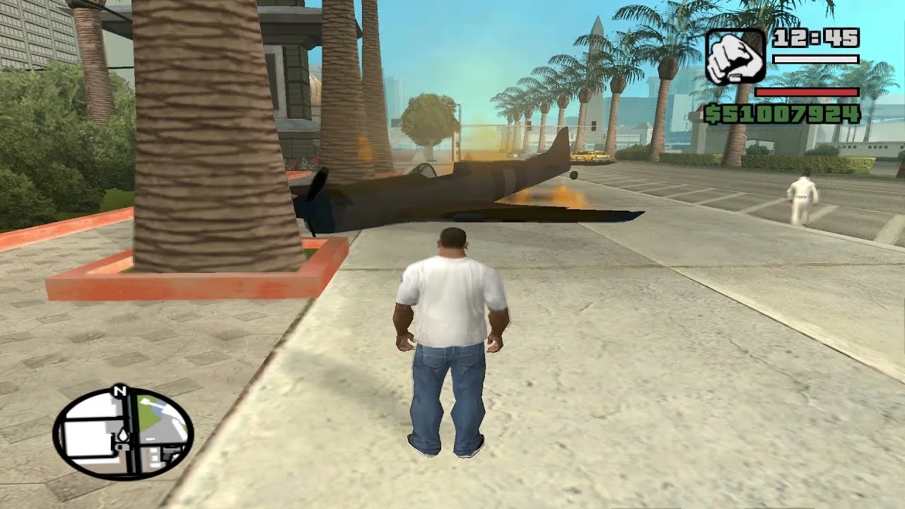 Less than 20 years have passed. One of the developers of GTA: San Andreas explained why plane crashes often happened near the main character.