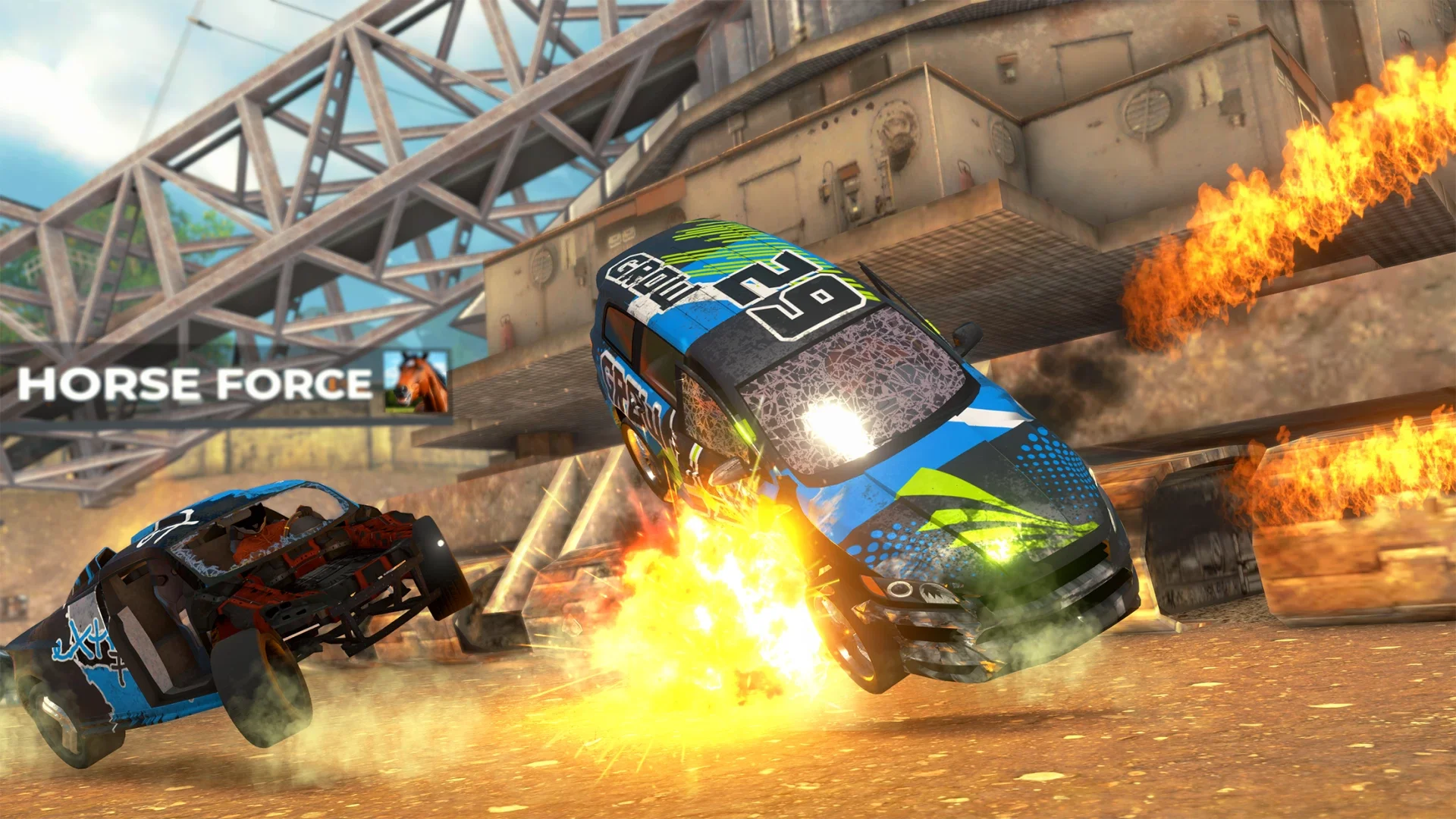 A furious race in the spirit of the cult FlatOut has been released for mobile devices